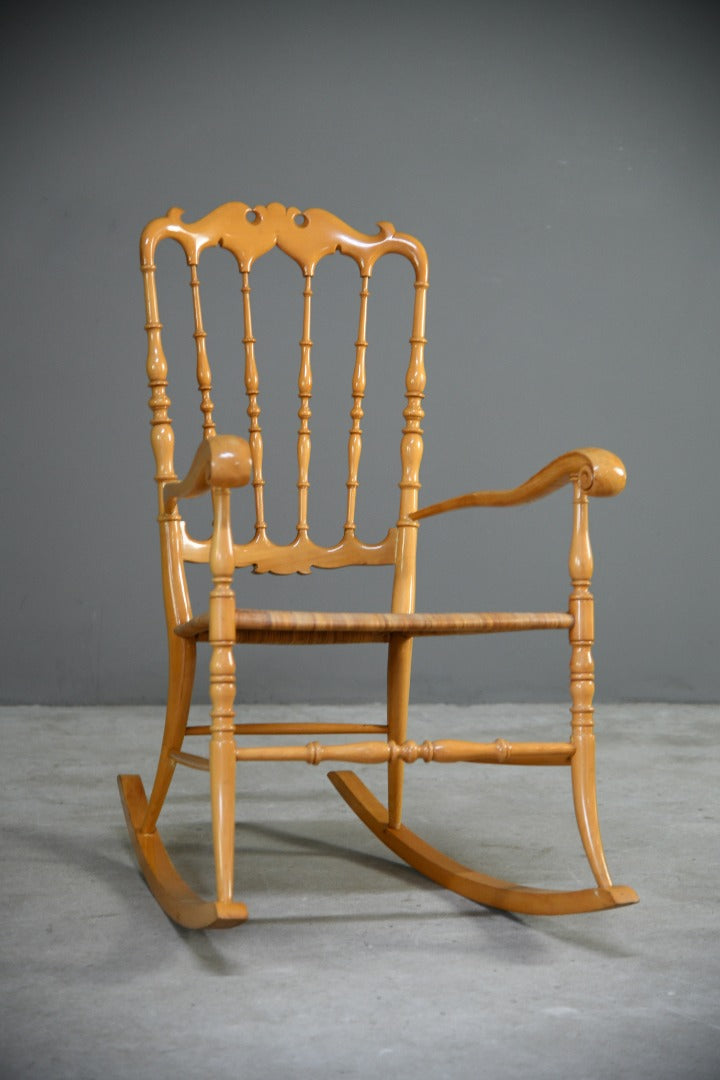 Beech & Cane Rocking Chair