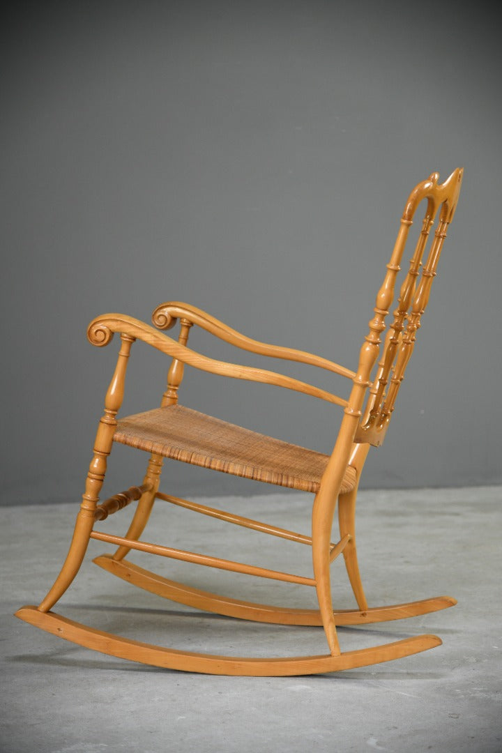 Beech & Cane Rocking Chair