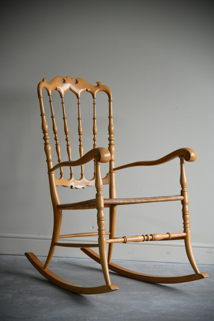 Beech & Cane Rocking Chair