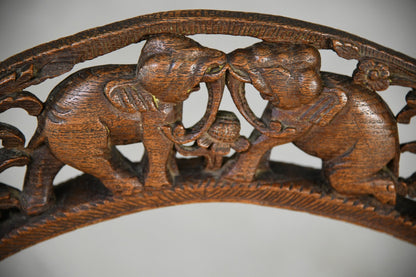 Anglo Indian Carved Occasional Chair