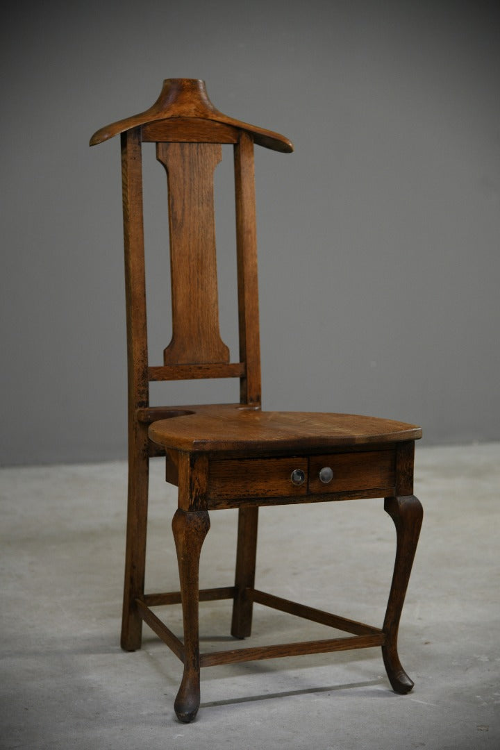 Early 20th Century Oak Valet Chair