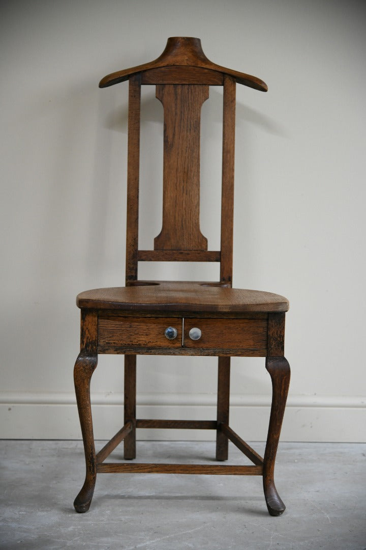 Early 20th Century Oak Valet Chair