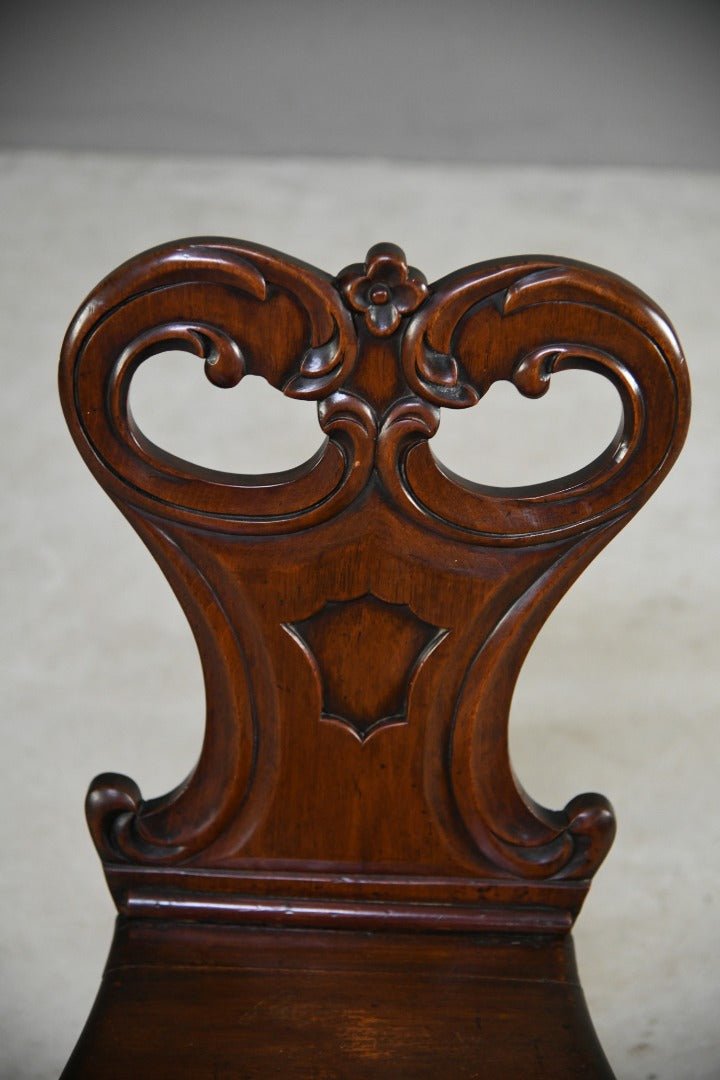 Victorian Mahogany Single Hall Chair