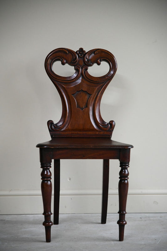 Victorian Mahogany Single Hall Chair