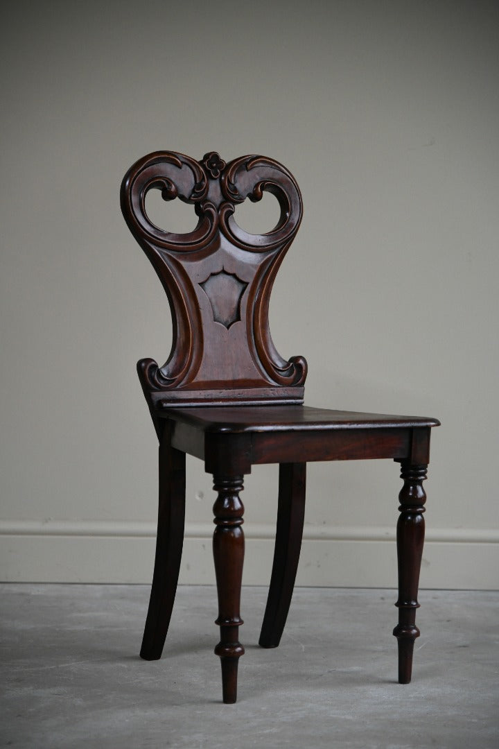 Victorian Mahogany Single Hall Chair