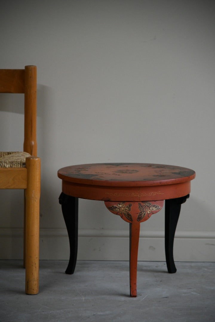 Red Oriental Coffee Table