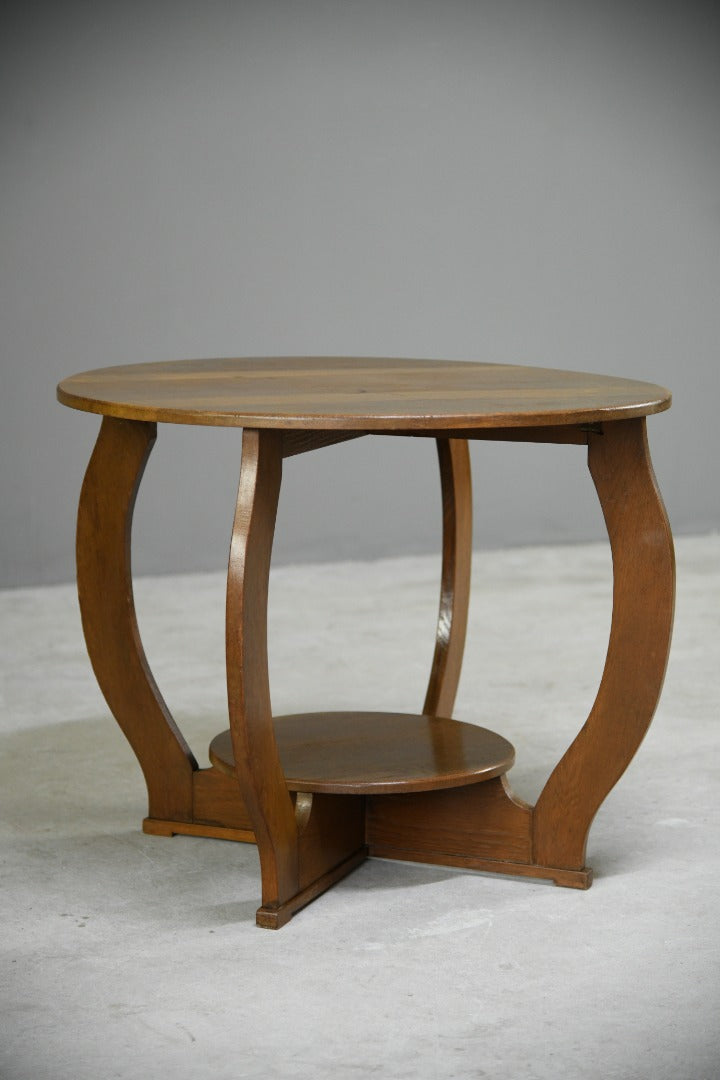 Deco Oak Two Tier Centre Table