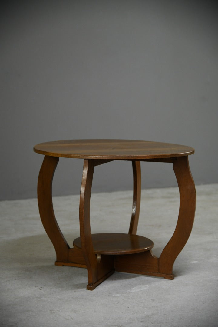 Deco Oak Two Tier Centre Table