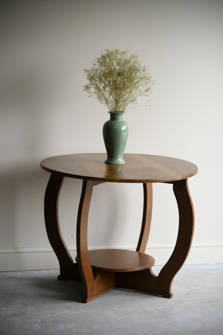 Deco Oak Two Tier Centre Table