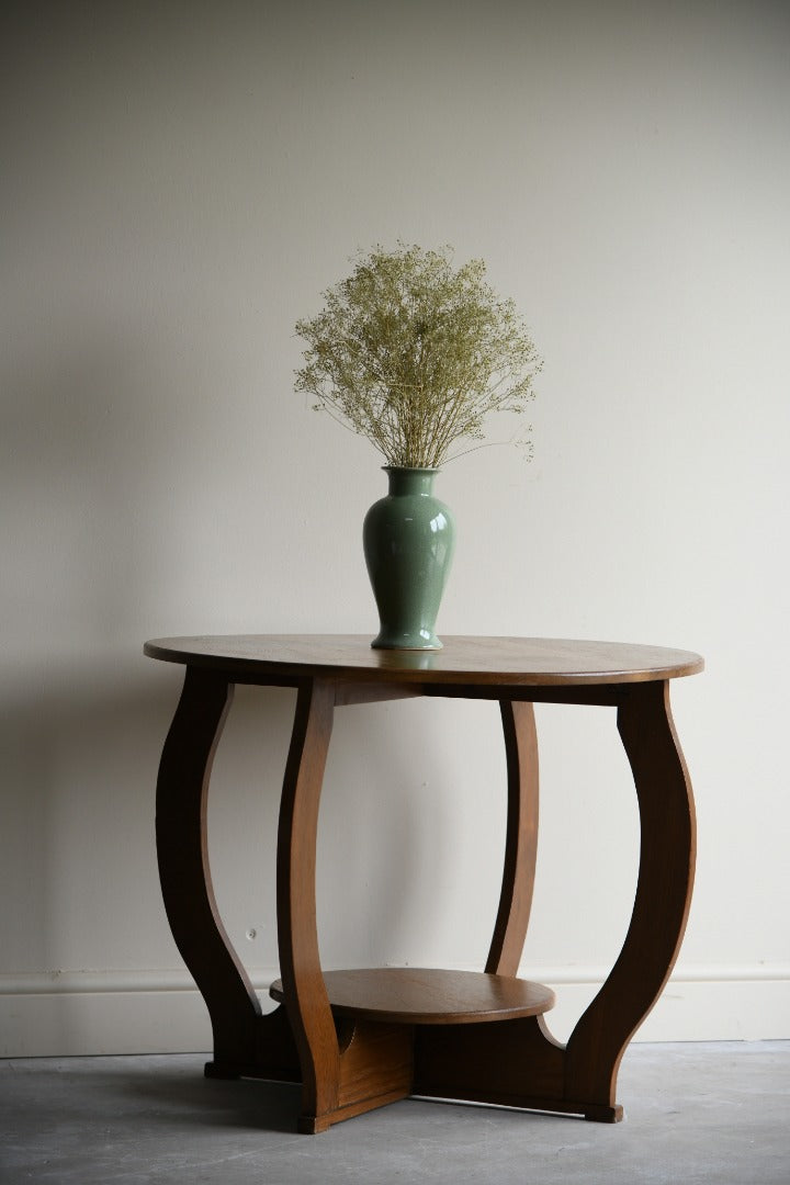 Deco Oak Two Tier Centre Table