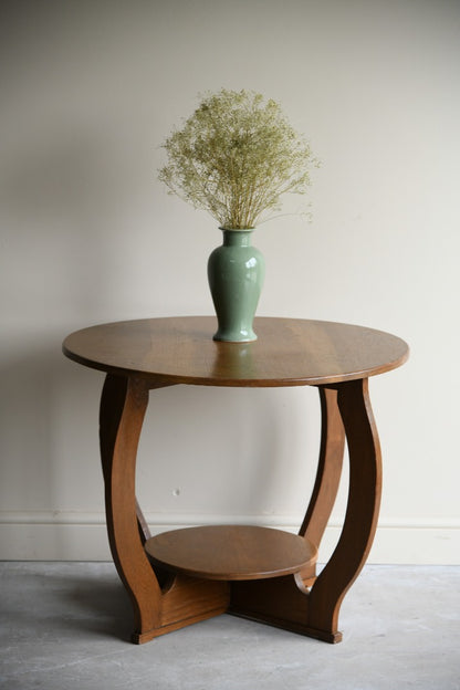 Deco Oak Two Tier Centre Table