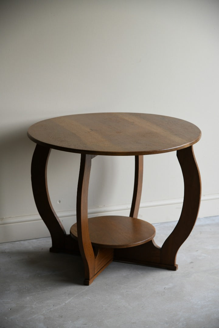 Deco Oak Two Tier Centre Table