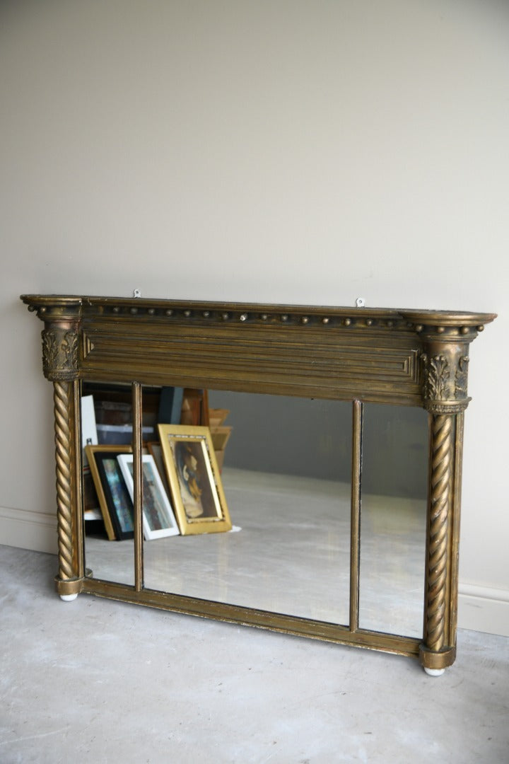 Antique Gilt Overmantle Mirror