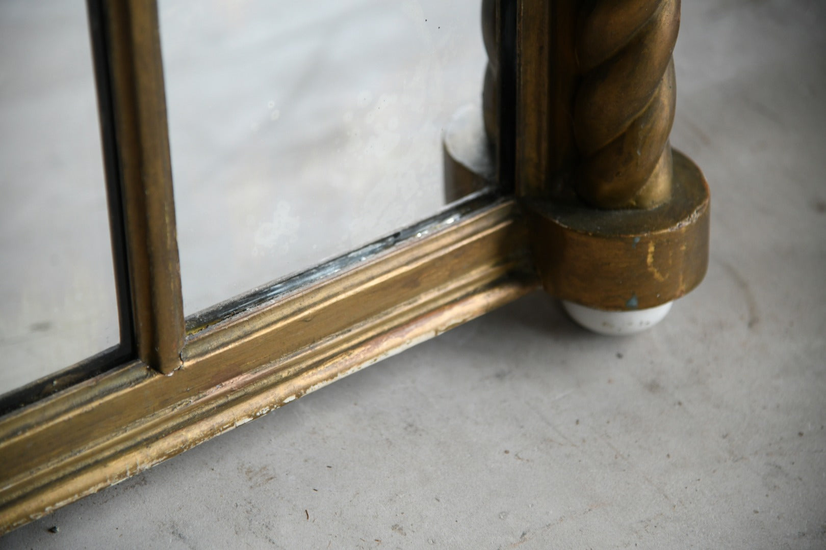 Antique Gilt Overmantle Mirror