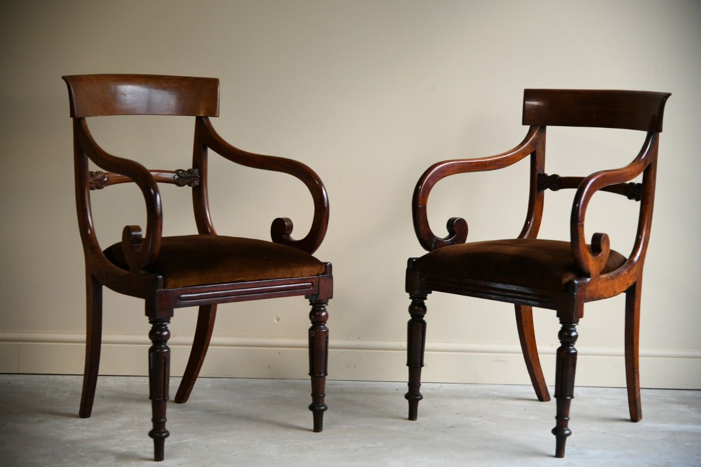 8 Antique Mahogany Dining Chairs