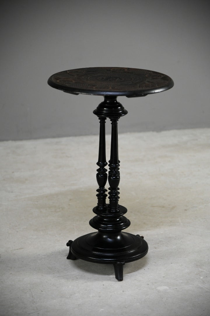 Anglo Indian Carved Occasional Table