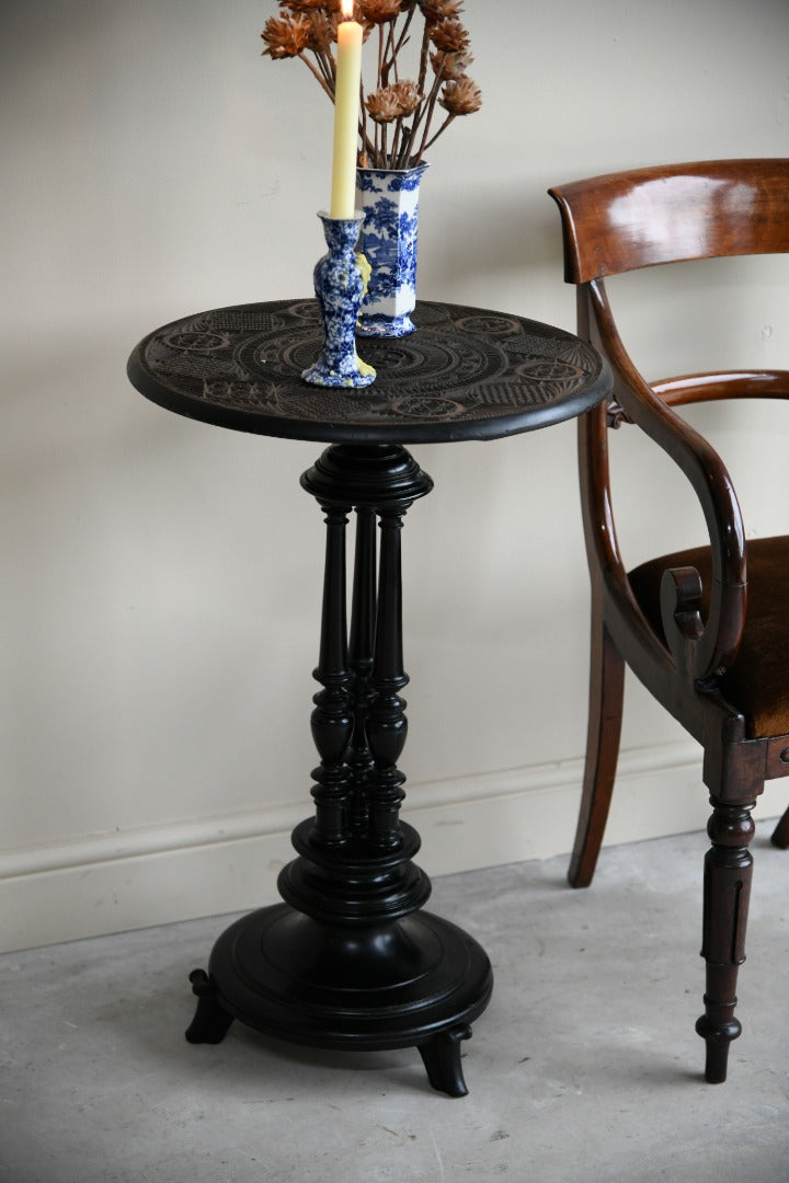 Anglo Indian Carved Occasional Table