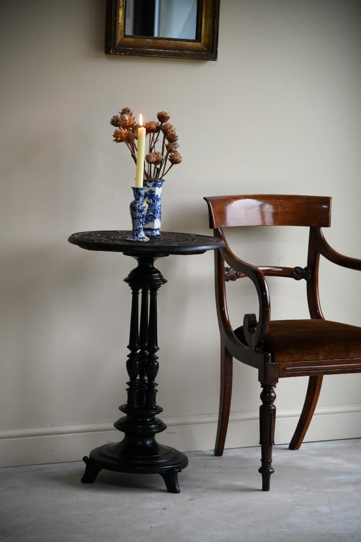 Anglo Indian Carved Occasional Table