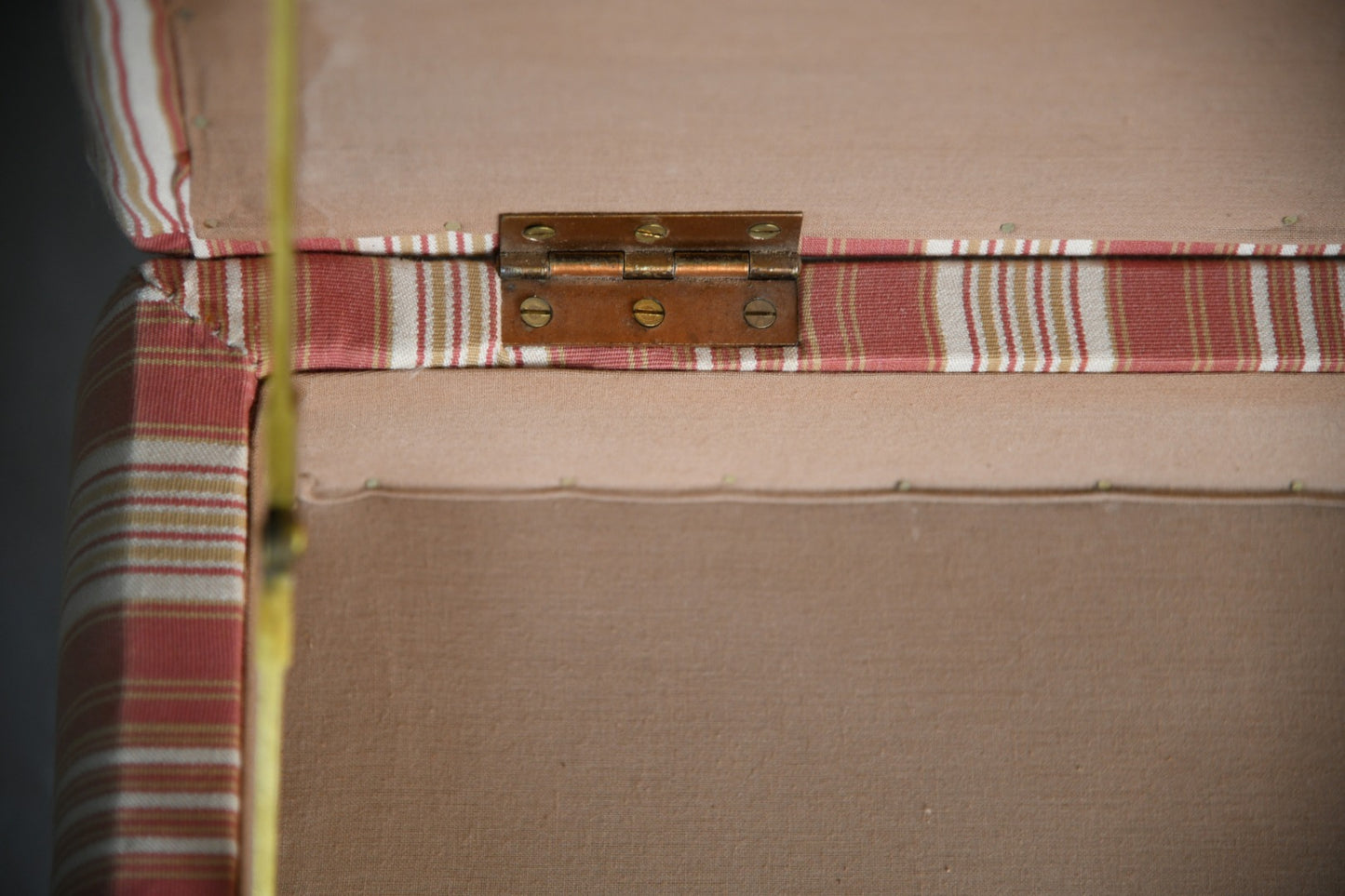 Large Victorian Walnut Upholstered Ottoman