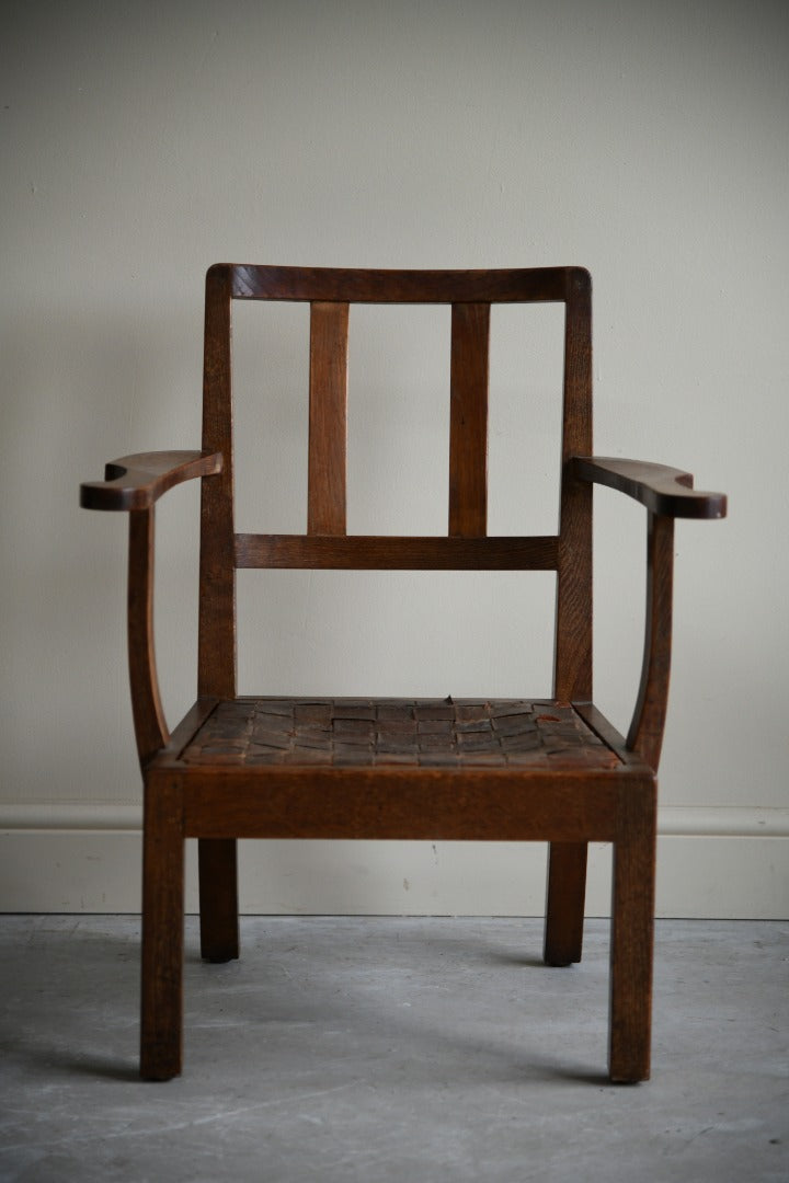 Arts & Crafts Oak Childs Chair