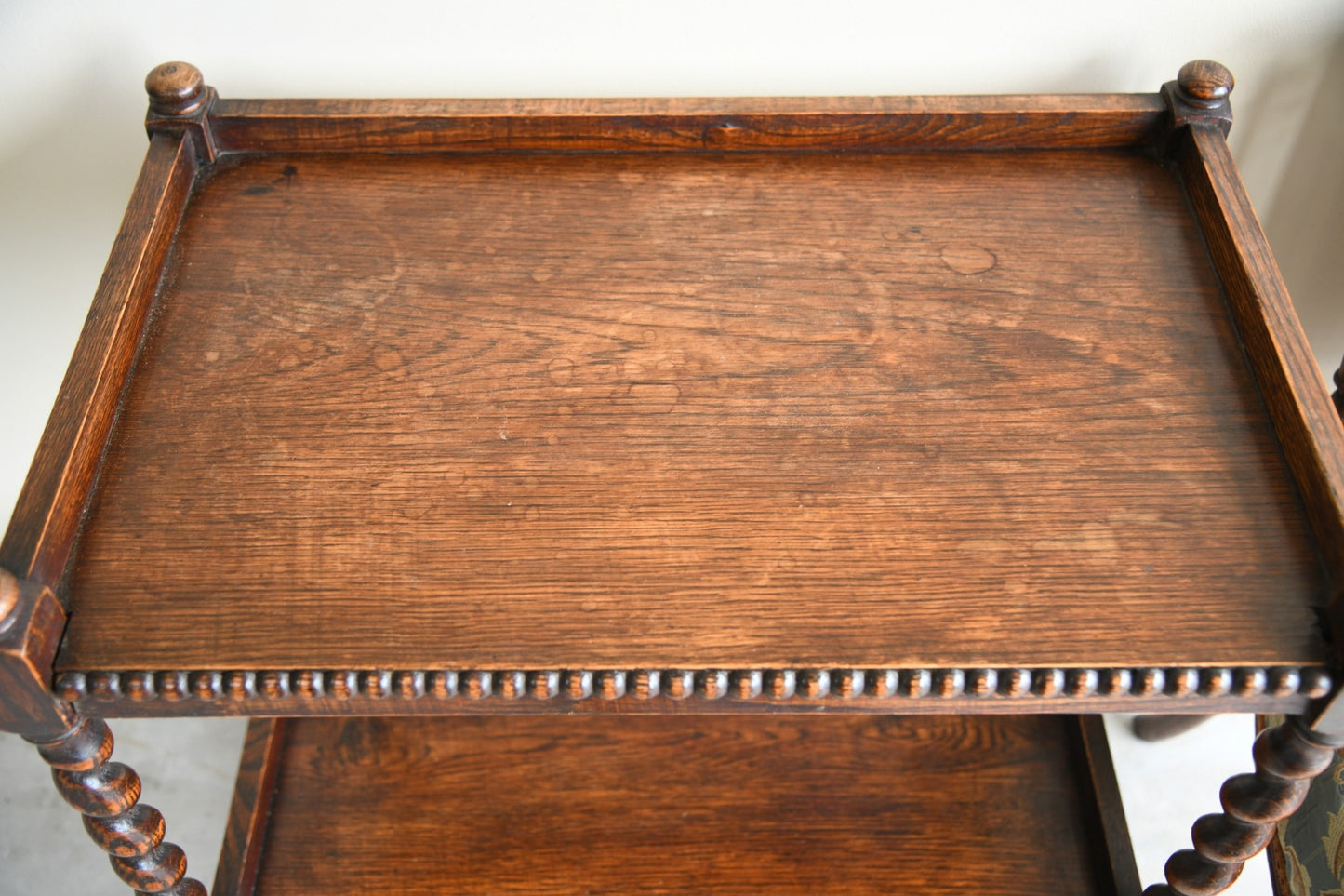 Early 20th Century Oak Two Tier Table