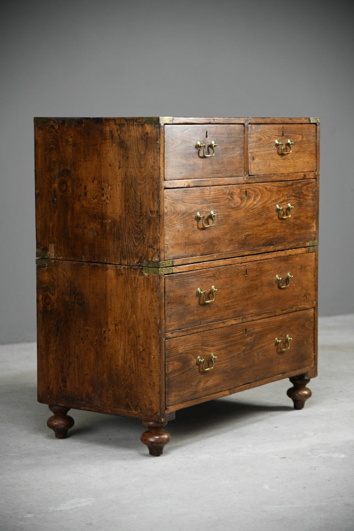 Antique Stained Pine Chest of Drawers