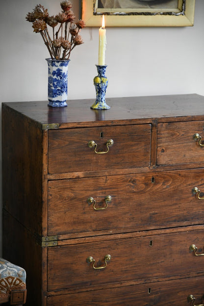 Antique Stained Pine Chest of Drawers
