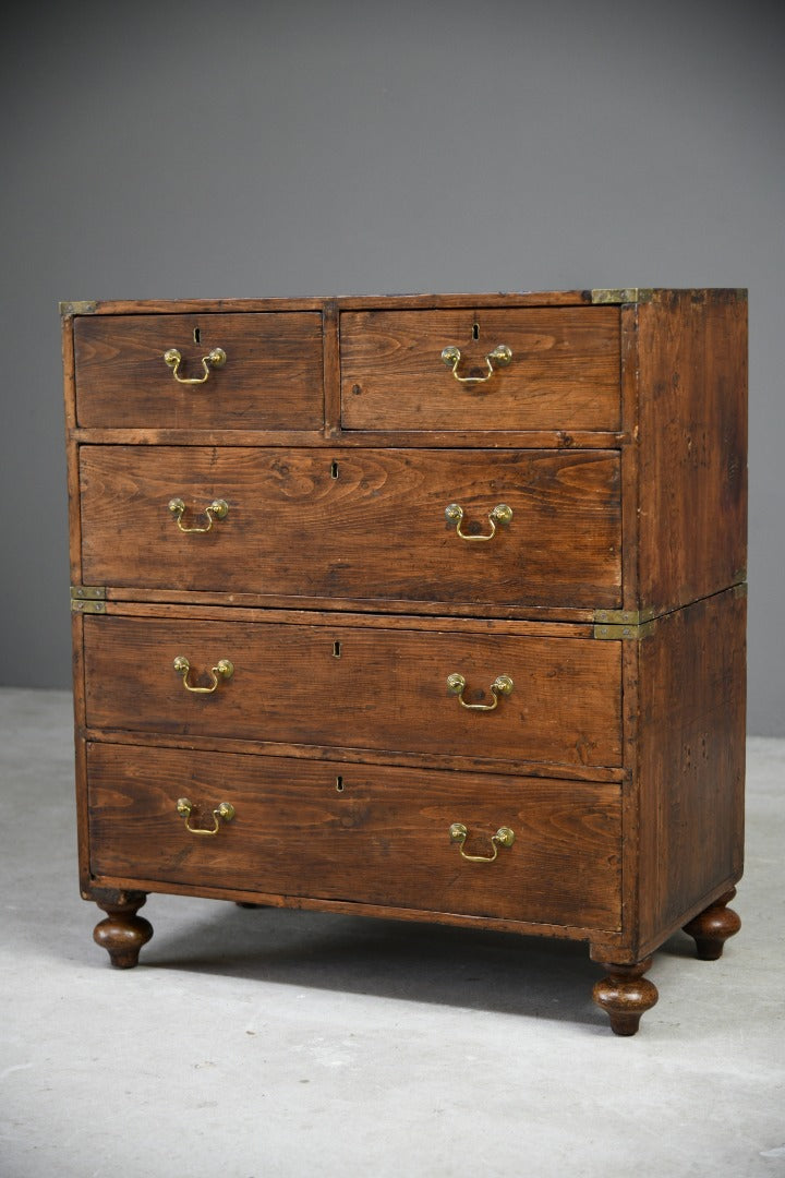 Antique Stained Pine Chest of Drawers