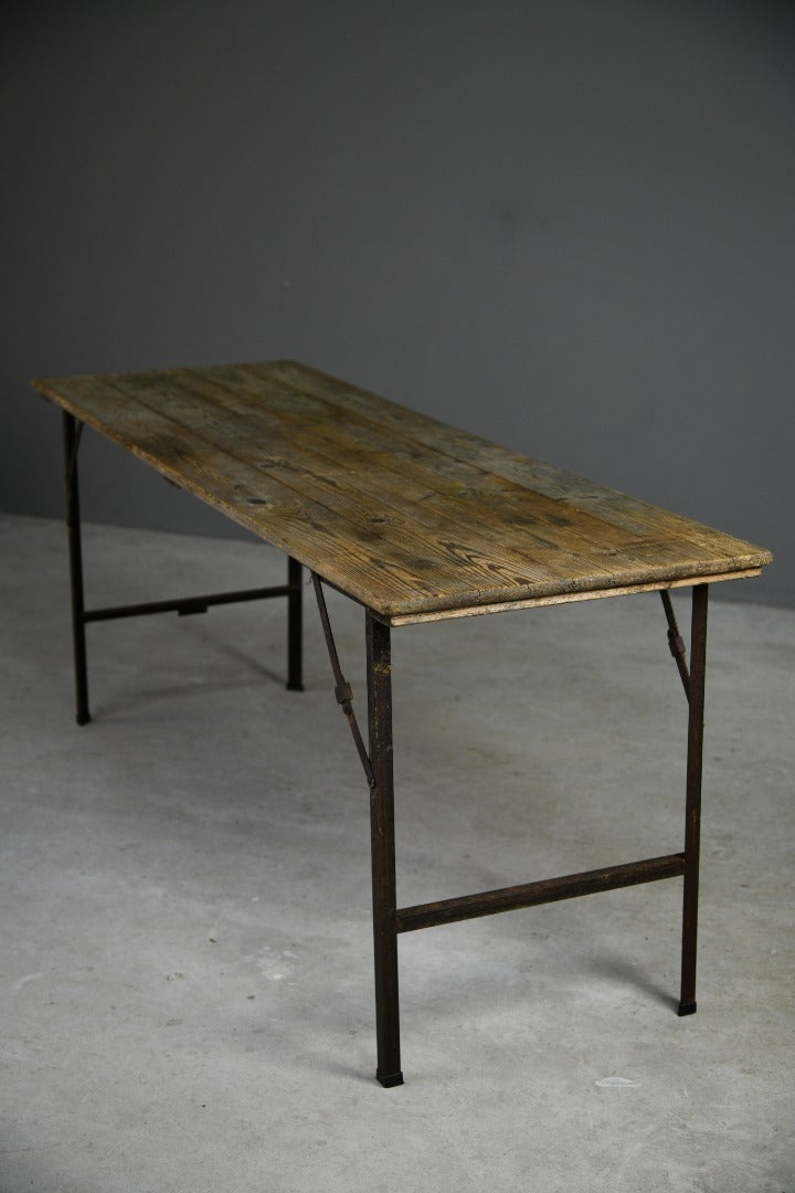 Vintage Pine Trestle Table