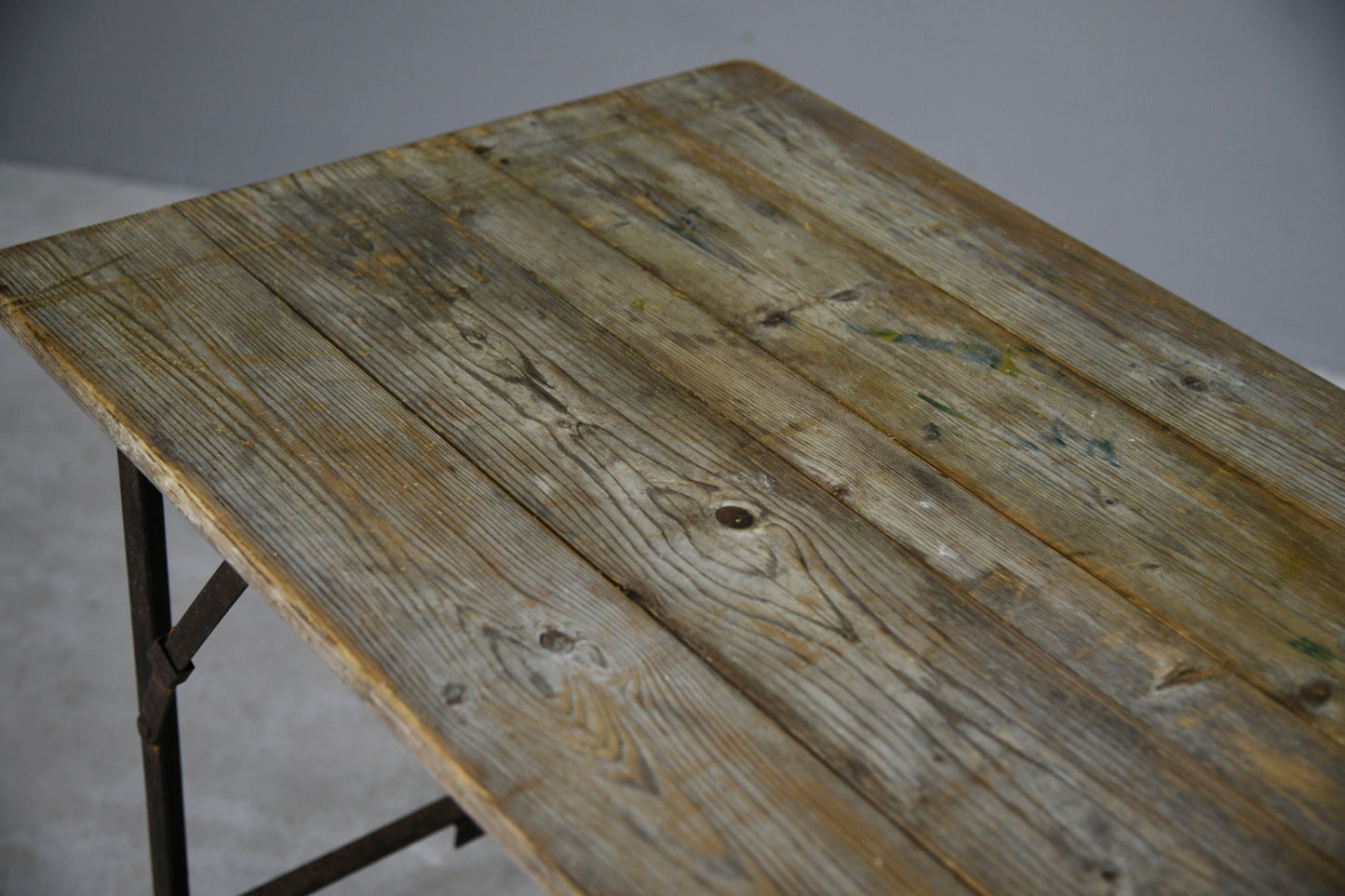 Vintage Pine Trestle Table