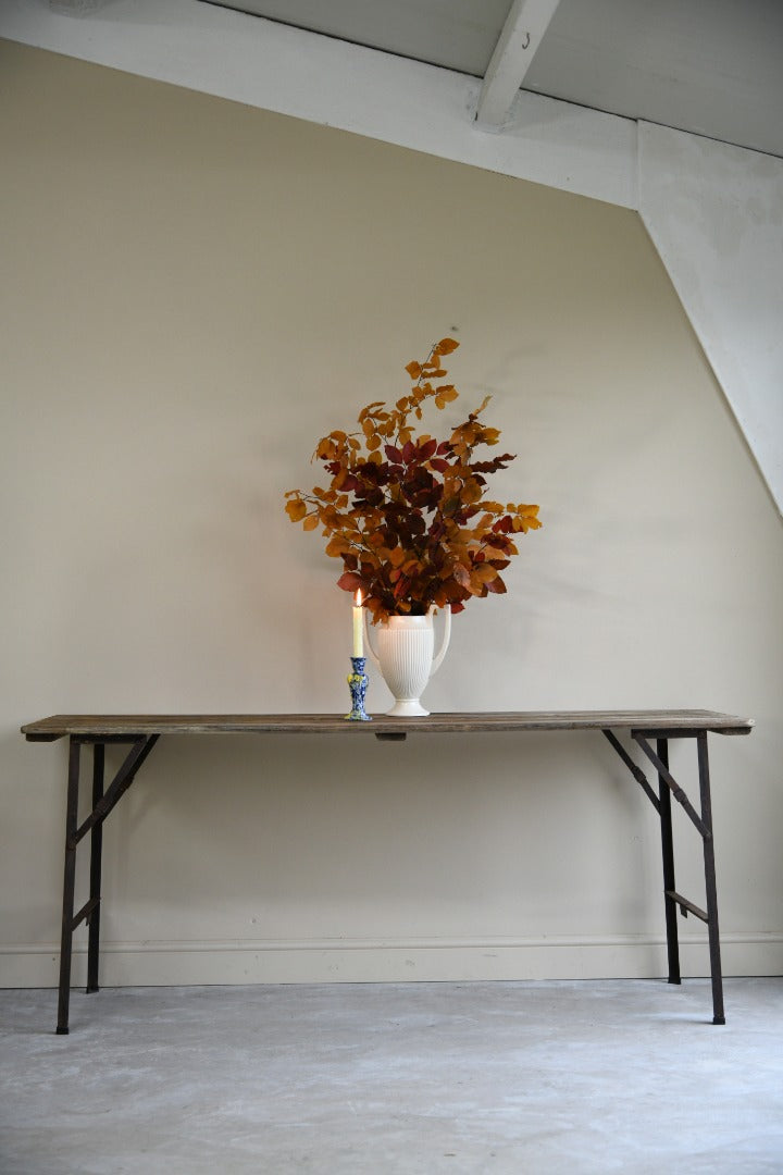 Vintage Pine Trestle Table