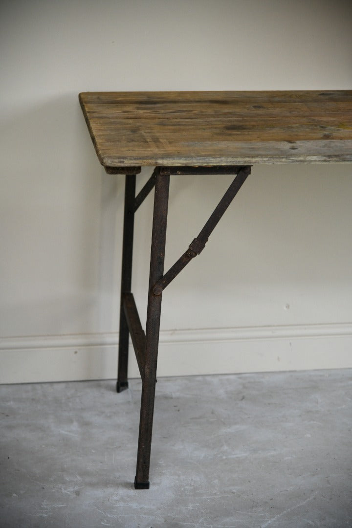 Vintage Pine Trestle Table