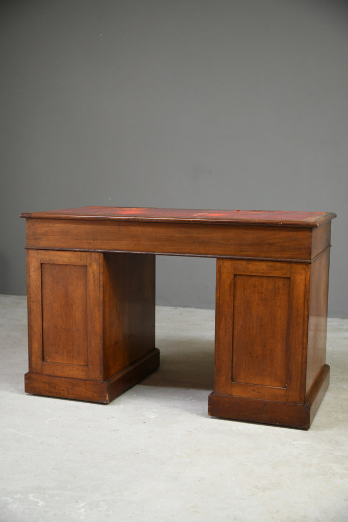 Antique Mahogany Twin Pedestal Desk
