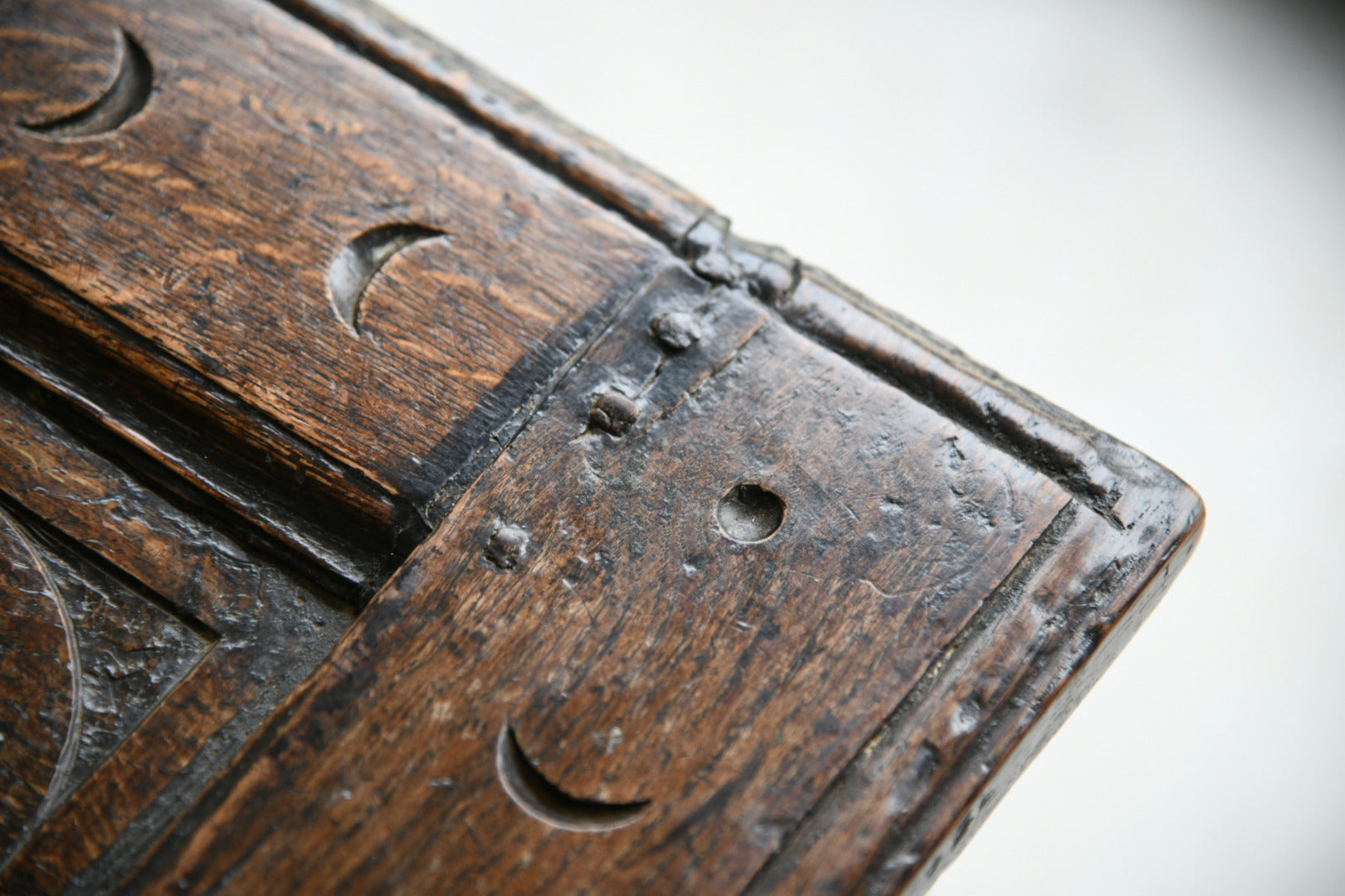 18th Century Carved Oak Coffer