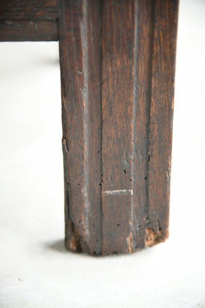 18th Century Carved Oak Coffer