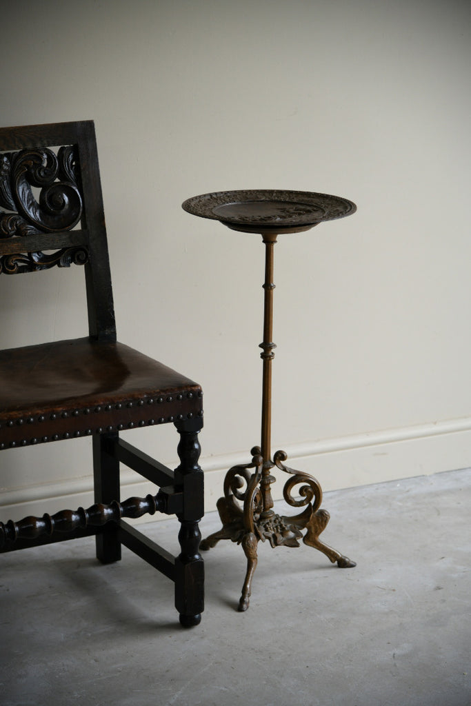 German Bronze Charger on Stand
