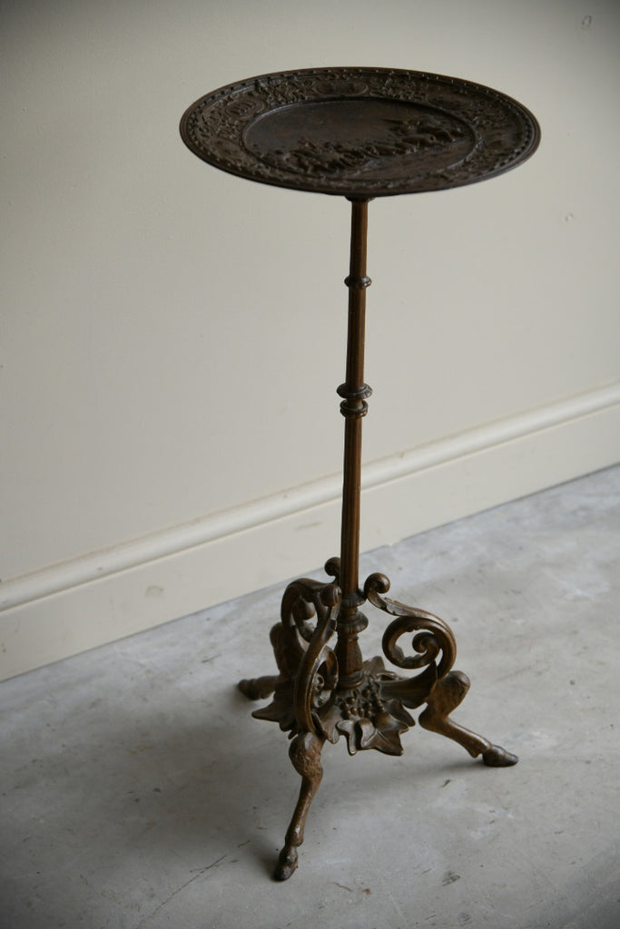 German Bronze Charger on Stand