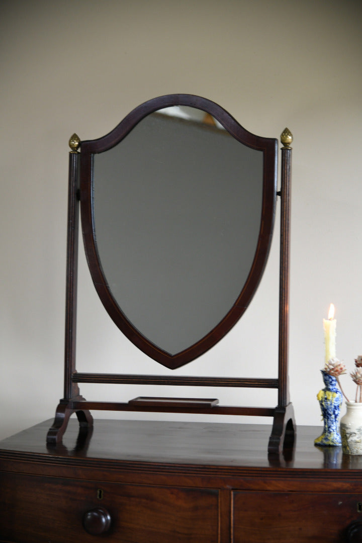 Mahogany Shield Dressing Table Mirror