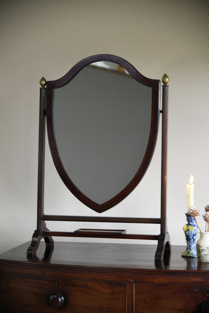 Mahogany Shield Dressing Table Mirror