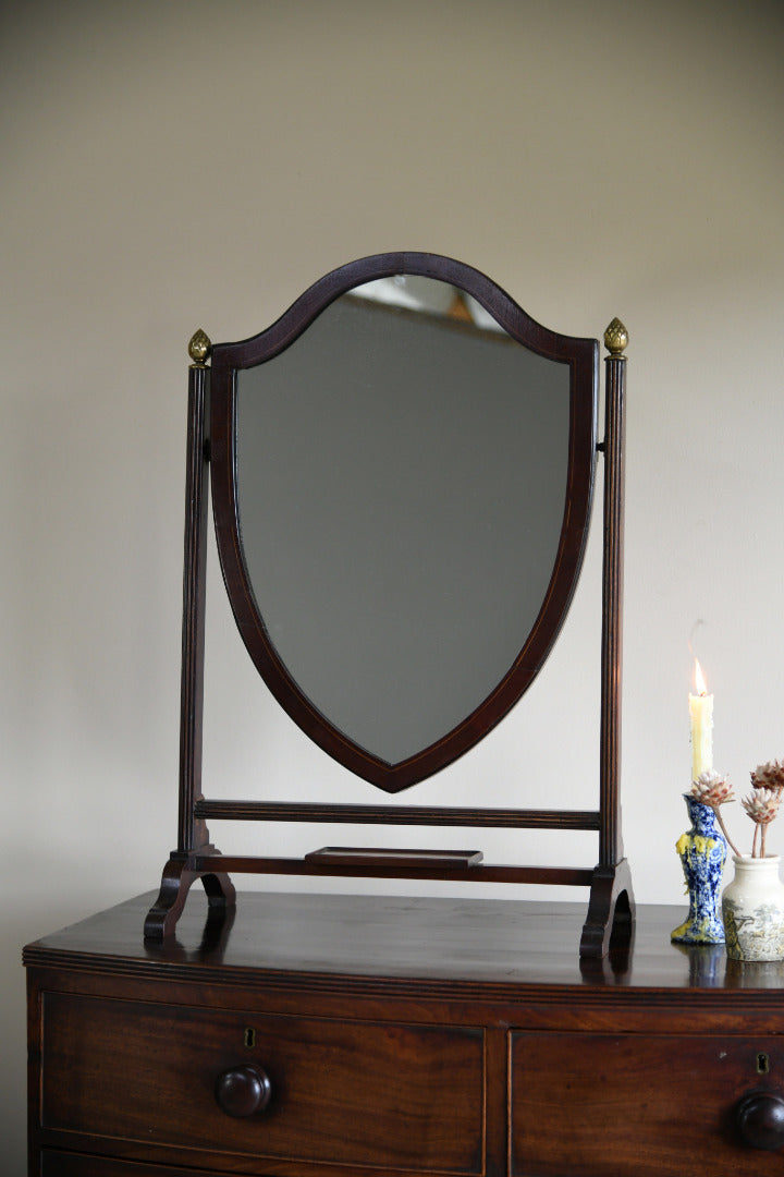 Mahogany Shield Dressing Table Mirror