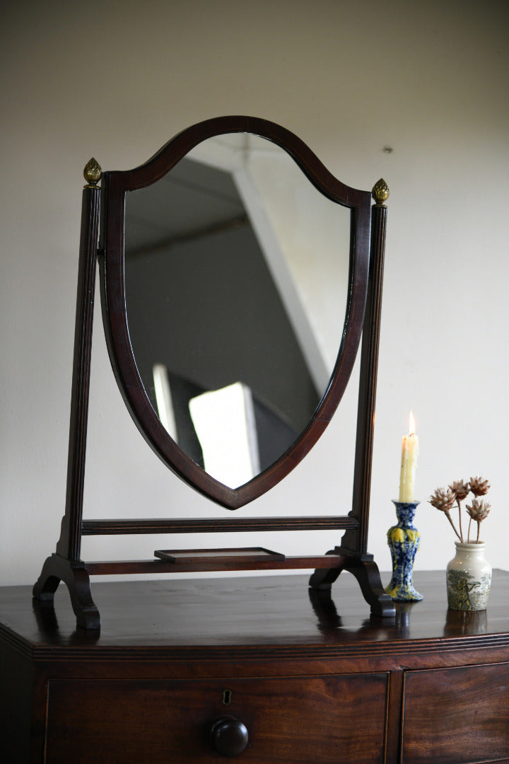 Mahogany Shield Dressing Table Mirror