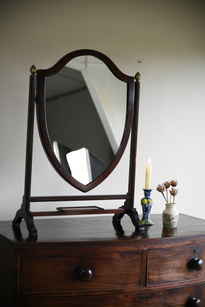 Mahogany Shield Dressing Table Mirror