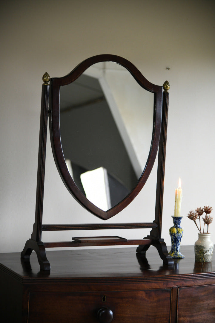Mahogany Shield Dressing Table Mirror