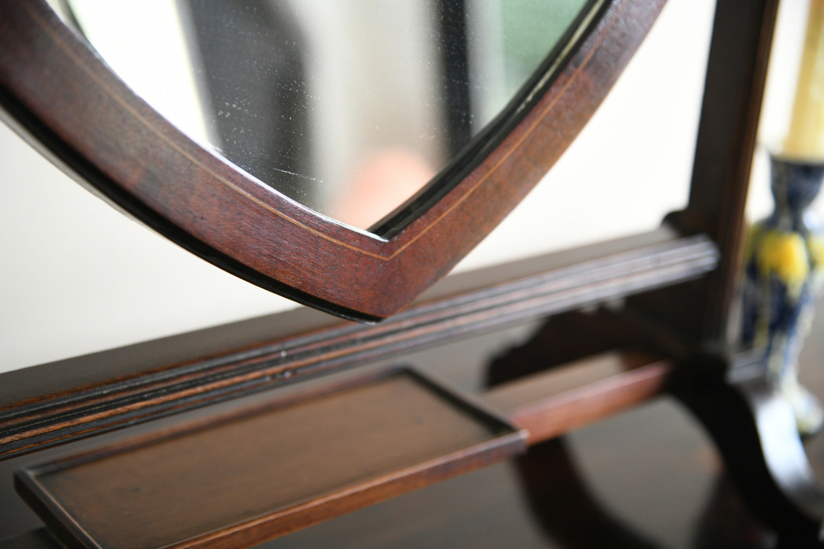 Mahogany Shield Dressing Table Mirror