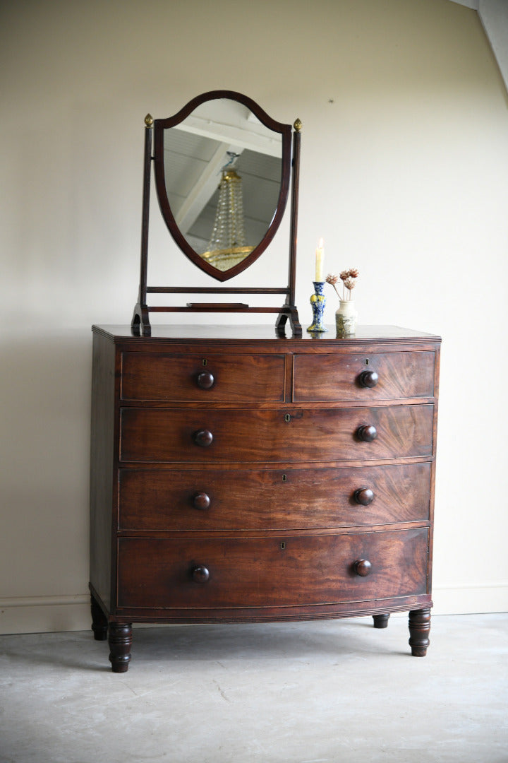 Mahogany Shield Dressing Table Mirror