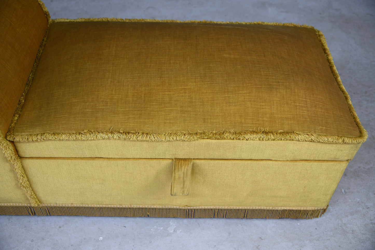 Vintage Upholstered Box Ottoman