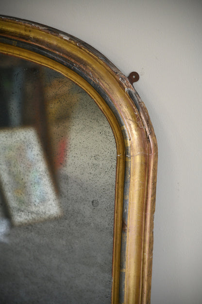 Antique Gilt Overmantle Mirror