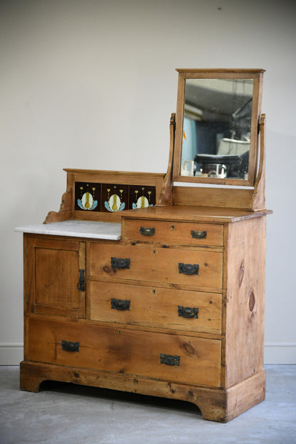 Antique Pine Dressing Chest