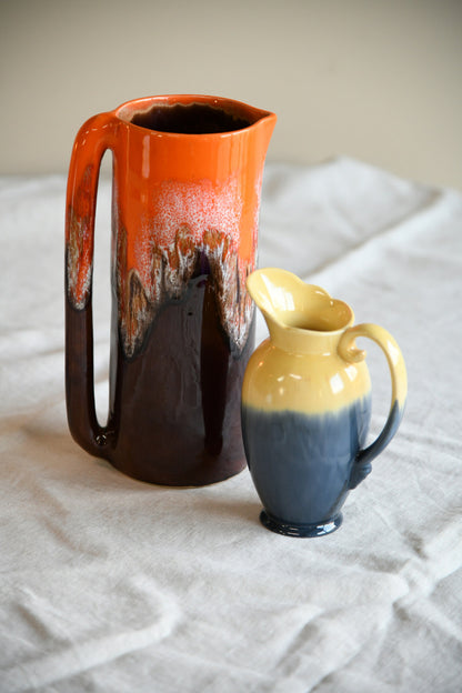 Pair Decorative Retro German Jugs