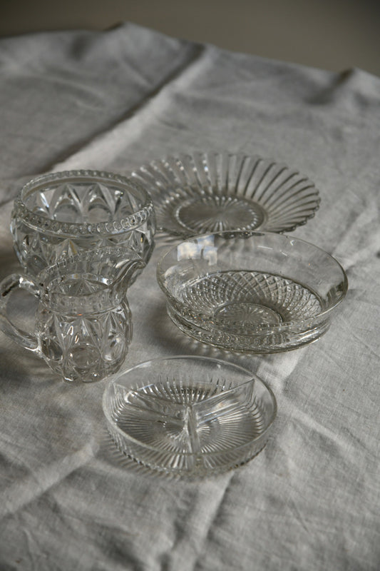Collection of Clear Glass Bowls